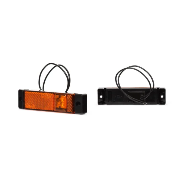 WAŚ 220 bočna pozicijska LED lampa s reflektorom 12/24 V