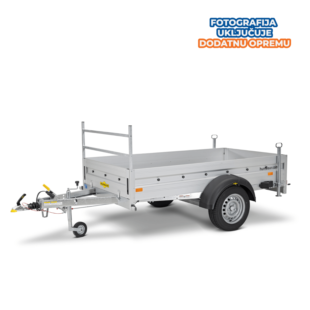 Humbaur HA 132513 BK aluminijska nagibna prikolica s kočnicama 1300 kg - Slika 11