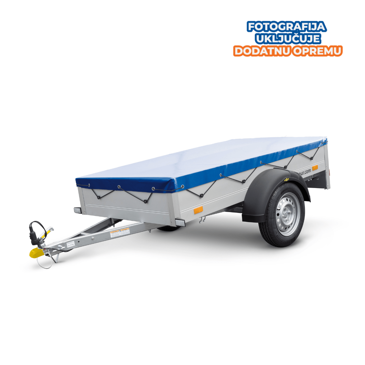 Humbaur Startrailer H 751510 aluminijska prikolica 750 kg - Slika 5