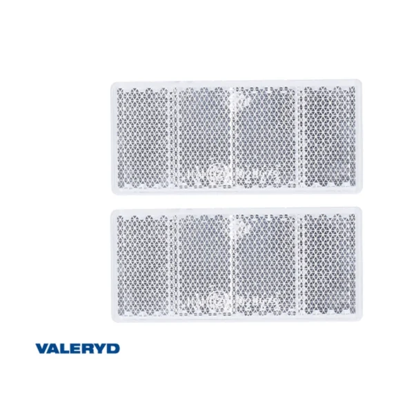 VALERYD Pravokutni katadiopter Aspöck 69 × 31,5 mm, bijeli, 2 kom
