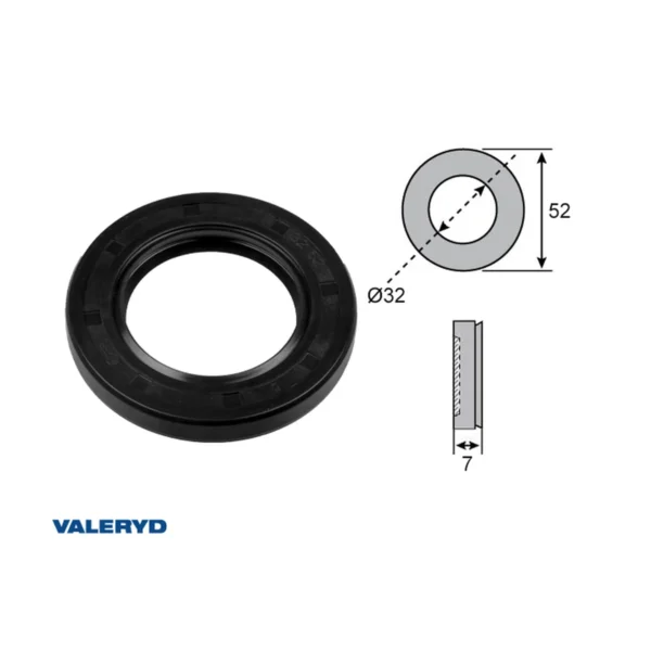 VALERYD Semering glavčine 32 × 52 × 7 mm