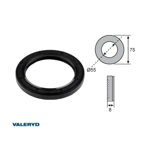 VALERYD Semering glavčine 55 × 75 × 8 mm za AL-KO