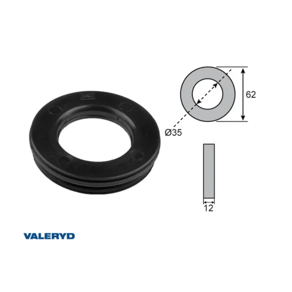 VALERYD Semering glavčine 35 × 62 × 12/7 mm za Hahn/Peitz