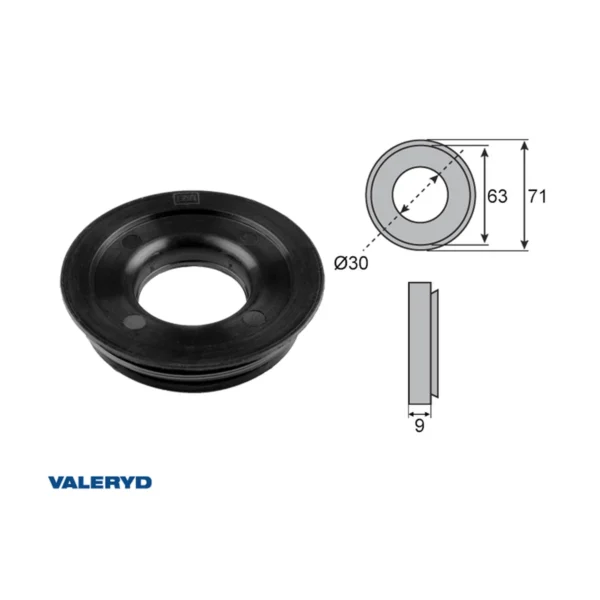 VALERYD Semering glavčine 30 × 63 × 9 mm za Knott/Peitz