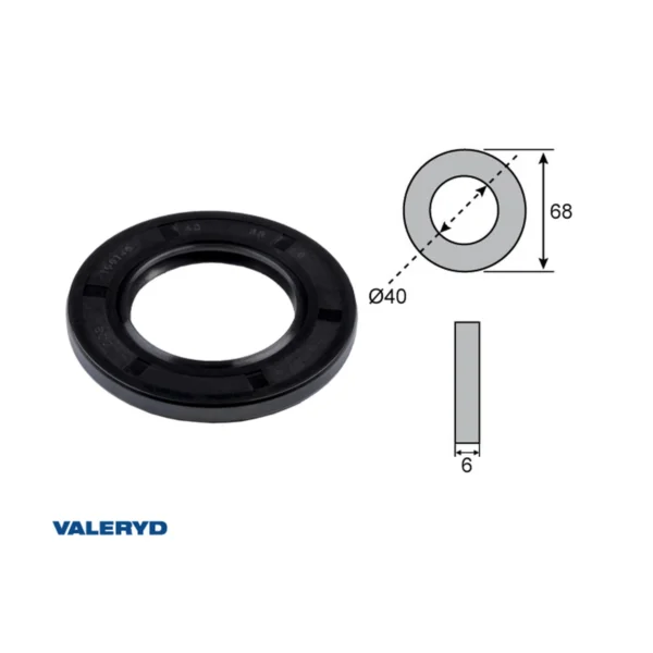 VALERYD Semering glavčine 40 × 68 × 6 mm